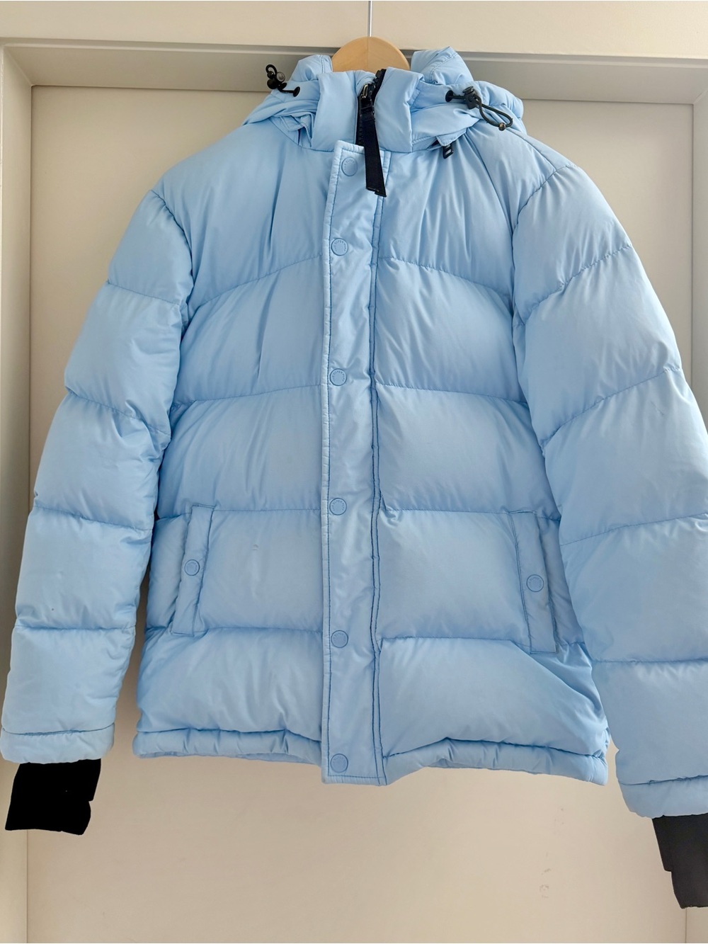 Aritzia Light Blue Super Puff Jacket